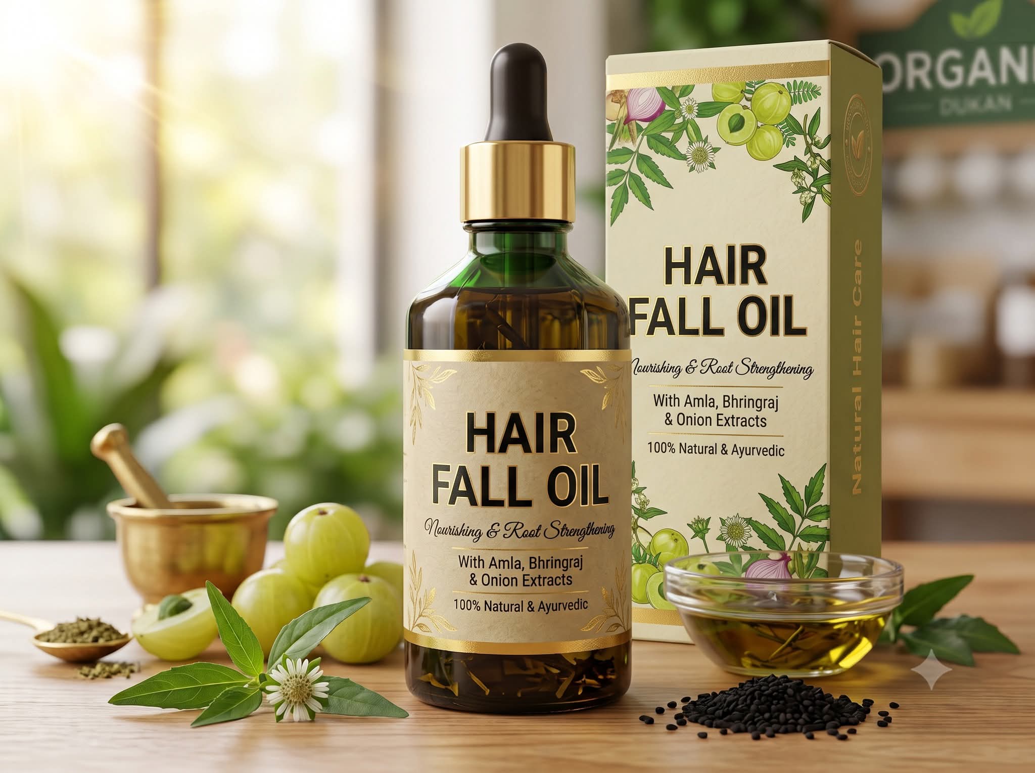 HAIR FALL OIL - Stop Hair Fall at the Root